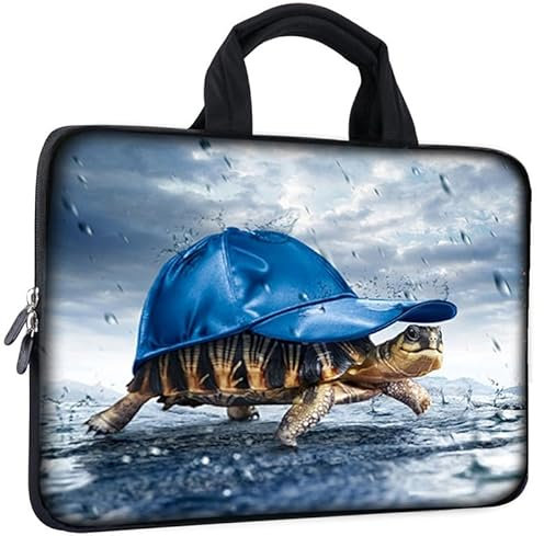AORTDES Borsa per Portatile 14 15 15.4 15.6 Pollici, Custodia per Computer Notebook 15.6 Pollici Borsa per Laptop Chromebook Toshiba HP Dell Lenovo Asus Acer (tartaruga)