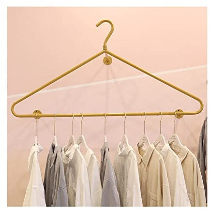 Kleidungsständer Metall Wandmontage Rack Rack Regale für Einzelhandelsgeschäfte Hochzeitskleiderorganisation und Display Rack einzigartige goldene Farbe 100 cm Größe