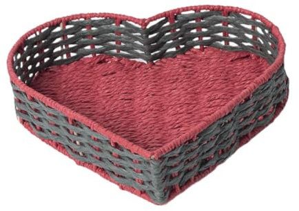 Baoblaze Handgewebte Lagerkorb dekorative Behälter Desktop Sundies Organizer gewebte Schachtel für Arbeitsplatten Badezimmer Hausdekoration Regale Regale, Style D