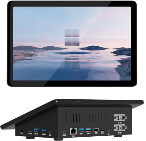 HEIGAOLAPC Mini PC 10,1 Pouces, Tablet Win 11 Pro, Ordinateur Mini N5095 avec 8 Go RAM, 128 Go ROM, HDMI Support Affichage 4K/Wi-FI 5/Bluetooth 5.2/USB 3.0/Type-C Multifonction (sans Batterie)