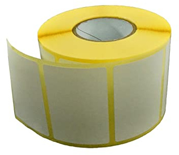 Netuno 10 Rollen Thermo-Etiketten selbstklebend 60 x 40 mm 1000 Stück Paper-Aufkleber für Gläser Marmelade Einmachgläser Tiefkühletiketten Gefrieretiketten zum Beschriften Haushalts-Etiketten 6 x 4 cm