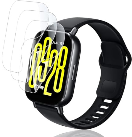 Yonntmmi Protector de Pantalla para Xiaomi Redmi Watch 5 Active, TPU flexible film 3 Piezas, Anti-arañazos, Sin Burbujas HD TPU Película protectora para Xiaomi Redmi Watch 5 Active