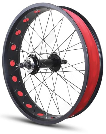 20/24/26x4.0Zoll Fatbike Fahrrad-Laufradsatz Snowbike/Beachbike Vorderrad Hinterrad 36x14G Speichen Scheibenbremse QR135mm/195mm 36H Hinterradnabe Hinterfelge for 6/7/8/9/10-Gang