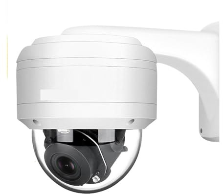 GUYSGNX Security Cameras, 5MP CCTV AHD PTZ Speed Dome Camera 12X Optical Zoom Control Analog Auto IR Night Vison HD Cameras for Outdoor Use