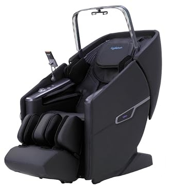 Cooleben Massagesessel 3D mit Zero-Gravity & Lendenwärme, Fußrollen & Bluetooth，USB ，Wireless Luftdruckmassage & Heizfunktion, 166° Flexible Schiene, Ladungsfunktionen (Schwarz)