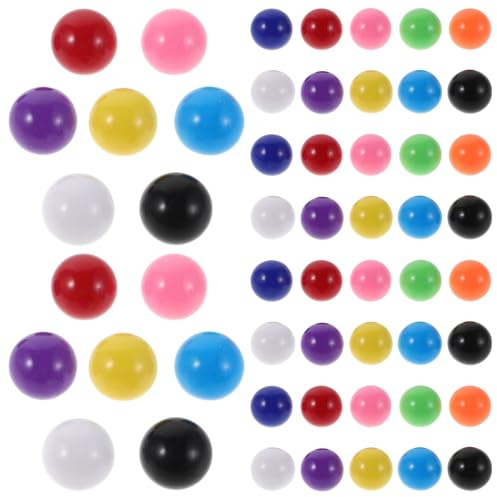 ifundom 200 Stück Bunte Kunststoff Murmeln 12mm Lehrmittel für Mathematik Kompatibel mit Kugelbahnen Farbige Zähl und Spielkugeln