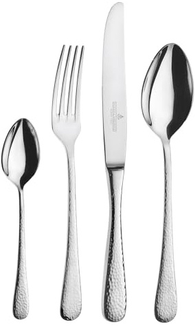 PICARD & WIELPÜTZ Besteckgarnitur Mia 48-TLG. – Tafelbesteck für 12 Personen – 18/10 Chromnickelstahl – 3,5 mm Materialstärke
