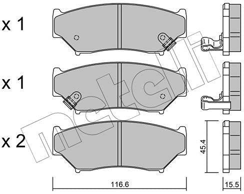 metelligroup 22-0136-0 - Made in Italy - Bremsbeläge