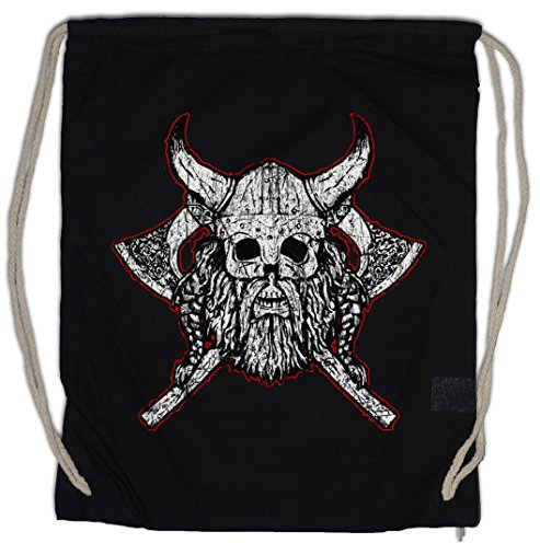 Urban Backwoods Viking Skull VII Turnbeutel Sporttasche