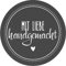 wolga-kreativ Geschenkaufkleber Mit Liebe selbst gemacht - 72 Sticker, Gastgeschenke Hochzeit, Sticker Aesthetic, Etiketten Selbstklebend, Perfekt Für Handmade Geschenke