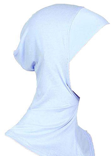 dragonaur Muslimische Vollverschleierung für Frauen, innere Hijab-Kopfbedeckung, islamischer Unterschal für Hals/Kopf, Haube, Hut, Sofort-Kopftuch, Weiß