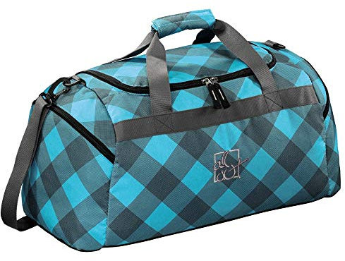 Blue Dream Check - All Out HAMA Schulsporttasche Sporttasche Schwimmtasche mit NASSFACH Freizeittasche Kindertasche
