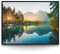 BilderKing Wandbild Wasserfall Hintersee Bayern - 200cm x 150cm Leinwand auf 2cm Keilrahmen mit Schattenfugenrahmen schwarz