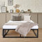 ML-Design Metallbett 120x200 cm auf Stahlrahmen mit Lattenrost, Schwarz, Bettgestell aus Metall, robust, leichte Montage, Bett für Schlafzimmer der Kinder Jugendliche Erwachsene, Jugendbett Gästebett