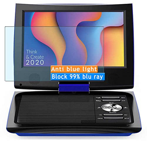 Vaxson 2-Pack Anti Blue Light Screen Protector, compatible with SUNPIN Portable DVD Player 9.5, TPU Guard Film Protectors Sticker [NOT Tempered Glass] New