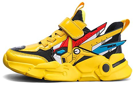 Laufschuhe Kinder Turnschuhe Jungen Mädchen Leicht Klettverschluss Sportschuhe Atmungsaktiv Mesh Sneakers Freizeit Schuhe 27-39