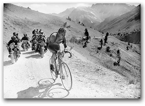 Vintage Posteria Poster Bild Bilder Anschlag Deko Ohne Rahmen WandKunst Posters Moderne Zimmer Wandbilder Schlafzimmer Wand Kunst 40x60 cm Vintage - Photo Tour de France