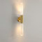 Applique Murale Minimaliste Tube Rayé Abat-Jour En Verre 1 Lumière Appliques Murales Lampe, Lampe De Vanité LED Luminaire De Salle De Bains Linéaire Sur Le Miroir, Lampes De Miroir De Vanité Blanc Cha