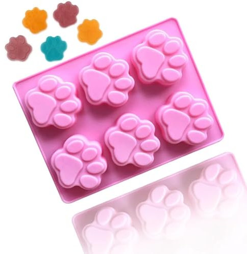 TTOA - Paw Silicone Chocolate Mould 6 Cavity Ice Cube Wax Melt Mold