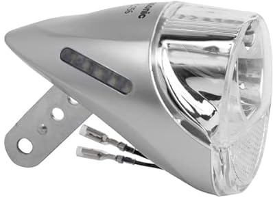 Panasonic NSKL156-S LED Hub Dynamo Light, Bicycle, Silver, W 2.6 x D 3.6 x H 2.5 inches (65 x 92 x 63 mm)