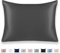 Texbee Silk Pillowcase, 22 Momme Mulberry Silk Pillowcases for Hair and Skin Health, Soft Smooth Breathable Cool Pure Pillow Case for Beauty Sleep, with Gift Box, 1pc (Queen 50x75 cm, Space Grey)