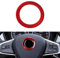 BLINGOOSE Auto Zubehör für BMW Lenkrad Logo Abdeckung Embleme Aufkleber Accessoires Deko Rot Kompatibel BMW 3 5 7er X1 X3 X5 X6 Z3 Z4 E30 E34 E36 E39 F15 F16 Aluminium Legierung