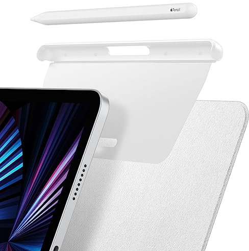 Spigen DA20 Apple Pencil Stifthalter für Pro und 2. Generation Kompatibel mit iPad Pro 11/ 13, Air 11 /13 und Anderen iPad-Serien - Weiß