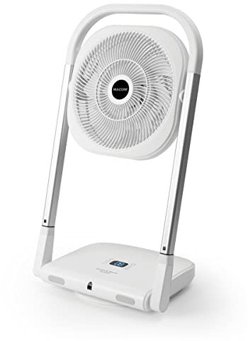 MACOM Enjoy & Relax 986 Slimmy Potente Ventilatore Pieghevole SalvaSpazio con 9 velocità e TLC, motore molto silenzioso DC senza spazzole, solo 13 watt