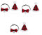 Mipcase 3er-Set Weihnachtshalsband Und Glöckchen Für Haustiere Hundehalsband Mit Weihnachtsmütze Für Hunde 2 Stück X 3