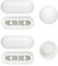 Toilet WC Seat Buffer Set - Toilet Seat Bumper, Noise Dampening Bumpers, Gasket Toilet Seat Buffer Set, Universal Toilet Bumper, Replacement Cushioning Pads