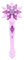 MAGICLULU Cadeaux d'invités 1 pièce Baguette magique de princesse Bâton lumineux flocon de neige pour Noël Halloween Accessoires de fête (sans piles) Accessoires de fête d'anniversaire