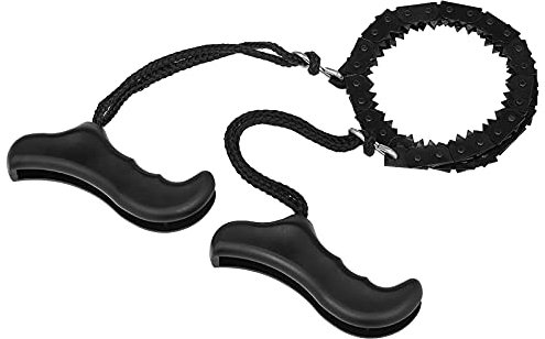 Survival chainsaw,Folding Chain Saw Jagged Chainsaw Manual Steel Wire Saw Hand Camping Hiking Hunting Emergency Survival Tool