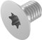 SECCARO Tornillo avellanado M3 x 5 mm, acero inoxidable V2A, VA A2, ISO 14581, hexágono interior (TX), rosca completa, 20 unidades