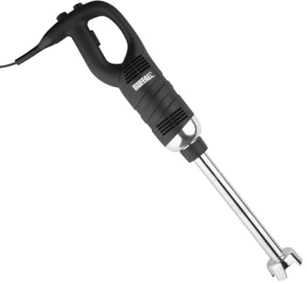 Buffalo 500W Variable Speed Stick Blender 40 cm Shaft, Black, Ergonomic Handle, Professional Grade - Includes Blade, Emulsifying Blade & Quick Removal Kit, FS441