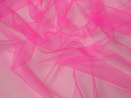 Minerva Tissu en maille rose fluo – au mètre