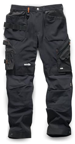 Scruffs Pro Flex Plus Holster Trouser Black 33R (T55721)