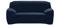 Deconovo 2 Sitzer Stretch Sofadecke mit Armlehnen, Anti-Rutsch und Fleck resistent Sofaüberwurf, Sofabezug Kratzer weiche Sofaschoner, Marineblau