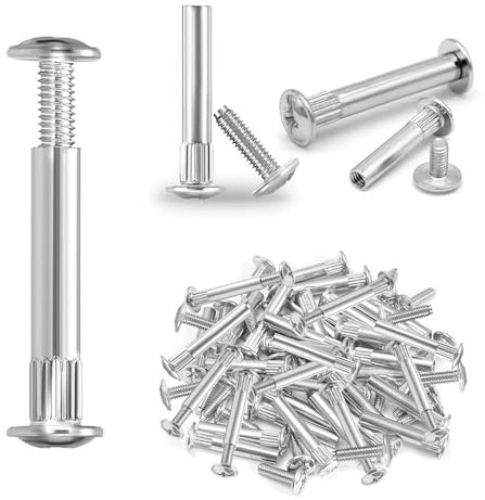 Idota 100 Pezzi Viti di Collegamenton per Mobili M4 Spessore Legno 30–40 mm, Includere 50 viti, 50 Bulloni e Dadi