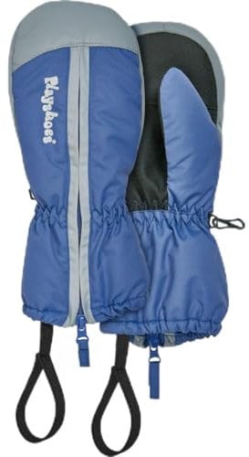 Playshoes Fäustling mit Reißverschluss Unisex Kinder Winter-Handschuhe, Blau Reißverschluss, 3