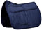 Harrison Howard Diamond gesteppte Dressur-Schabracke, verstellbar, mit 4 Taschen und Schaumstoffeinlagen mit differenzierter Dicke, Reitunterlage mit zusätzlicher Polsterung und Komfort, Marineblau