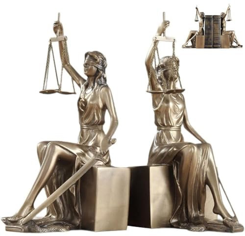 Lpitoy Römische Statue Der Justitia, Dekorative Buchstützen, Heimdekoration, Römische Göttin, Skulpturen, Tischfigur, Geschenke Für Anwälte Und Jurastudenten