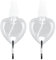 Culnflun Keychain Travel Bottle, 2 Pcs 50ml Portable Clear Leakproof Travel Bottles, PET Plastic Keychain Squeeze Container for Hand Soap on the Go (Spray heart shape)