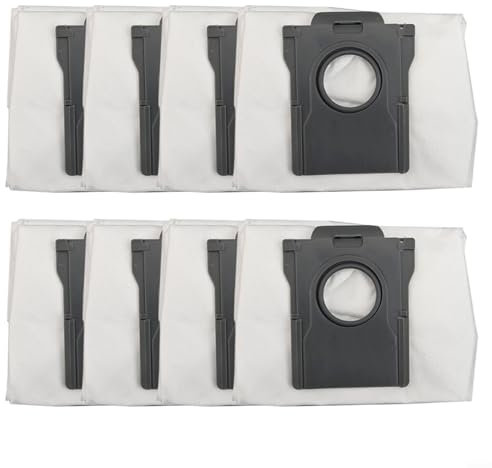 UTTASU Confezione da 8 sacchetti sottovuoto per robot aspirapolvere Dreame D10 Plus Gen 2 e L10s Plus, sistema di filtraggio ad alta efficienza, mantiene una forte potenza di aspirazione, facile