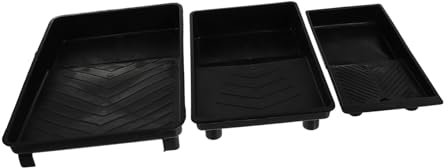 Uonlytech 3pcs Large Capacity Paint Trays Mixing Tools for Artists and Projects for Wall Painting and Pigment Mixing