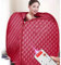 Tragbare Dampfsauna mit Fernbedienung, gesunde Sauna, Heimsauna für Zuhause, individuell, ideal für Entgiftung und Gewichtsverlust (80 x 80 x 100 cm, Rot)