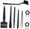 Yardenfun 1Ensemble Kit de Pinceaux Antistatiques pour Nettoyage de Clavier Brosse Ergonomique pour Ordinateur Téléphone et Climatisation