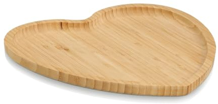 Zeller 25659 Serviertablett Herz, Bambus FSC 100%