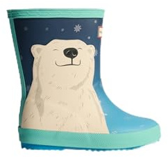 HUNTER Stivale per bambini con stampa orso polare, ORSO POLARE, 12 US Little Kid