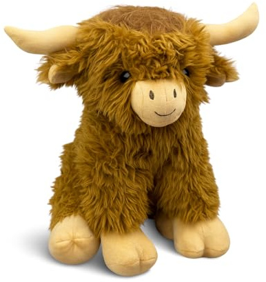 Mel-O-Design Plüschstier 43 cm – Weiches Kuscheltier Stier, Stofftier für Kinder, Geschenkidee für Jungen & Mädchen (Stier/Yak)