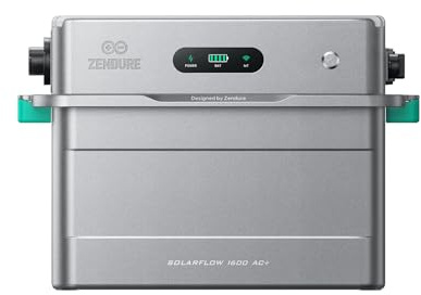 Zendure SolarFlow 1600 AC+ Système Stockage 1.92kWh | 1600W AC, Plug & Play, Compatible Tous Systèmes Solaires, HEMS ZENKI™, Extensible 11.52kWh, IP65